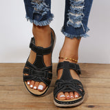 Sandales compensées vintage pour femmes