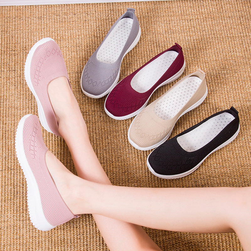 Chaussures de sport de loisirs pour femmes à semelle épaisse