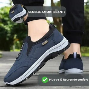 Chaussures de course confortables à enfiler pour femmes, style décontracté.