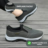 Chaussures de course confortables à enfiler pour femmes, style décontracté.