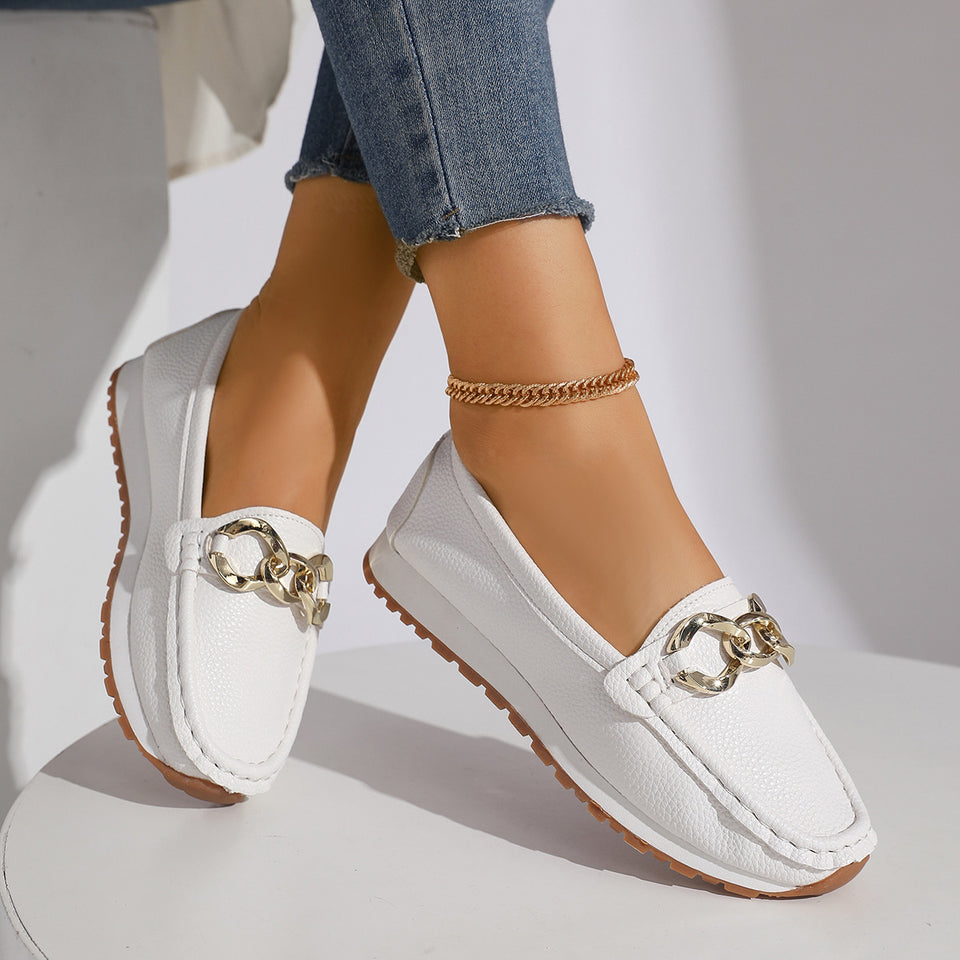 Chaussures décontractées et confortables à enfiler, mocassins, printemps, été, automne