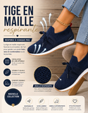 Chaussures décontractées pour femmes à talons inclinés unis, pour un confort optimal