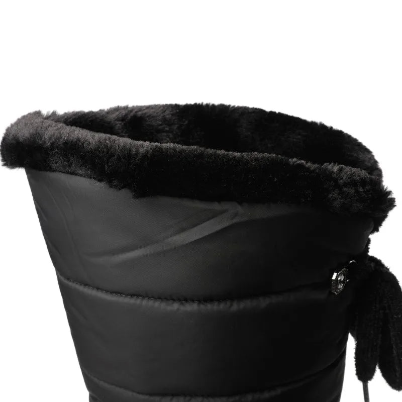 Bottes de neige imperméables à semelle épaisse