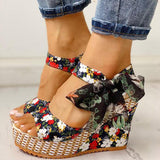 Sandales à talons hauts de style bohème