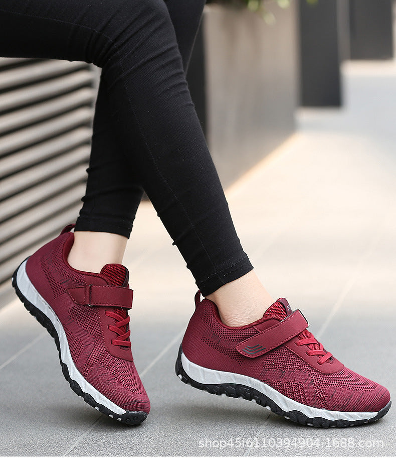 chaussure velcro plate pour femmes