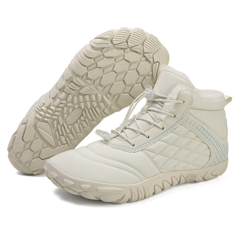 Chaussures d’hiver chaudes en coton, doublées en velours épais