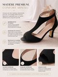 Sandales à Talons Hauts Peep Toe pour Femme