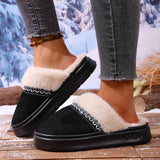 Chaussures en coton polyvalentes pour couples en hiver
