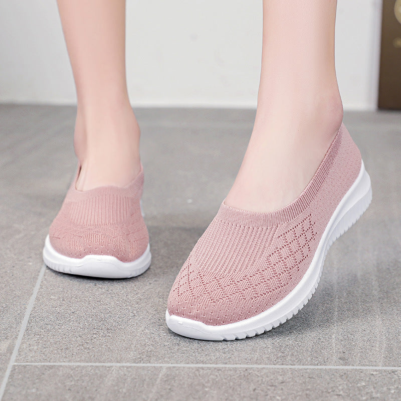 Chaussures de sport de loisirs pour femmes à semelle épaisse