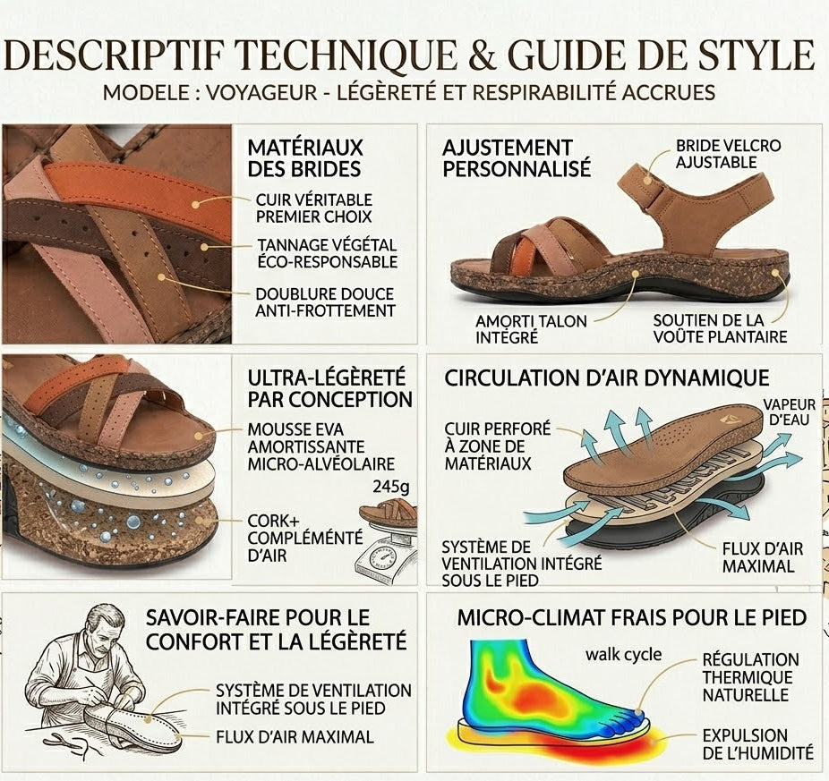 Sandales Confort Premium pour Femme