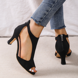 Sandales à Talons Hauts Peep Toe pour Femme