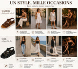 Sandales confortables à boucles