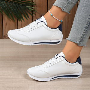 Chaussures blanches tendance, sportives et décontractées pour femmes