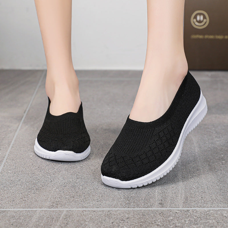 Chaussures de sport de loisirs pour femmes à semelle épaisse