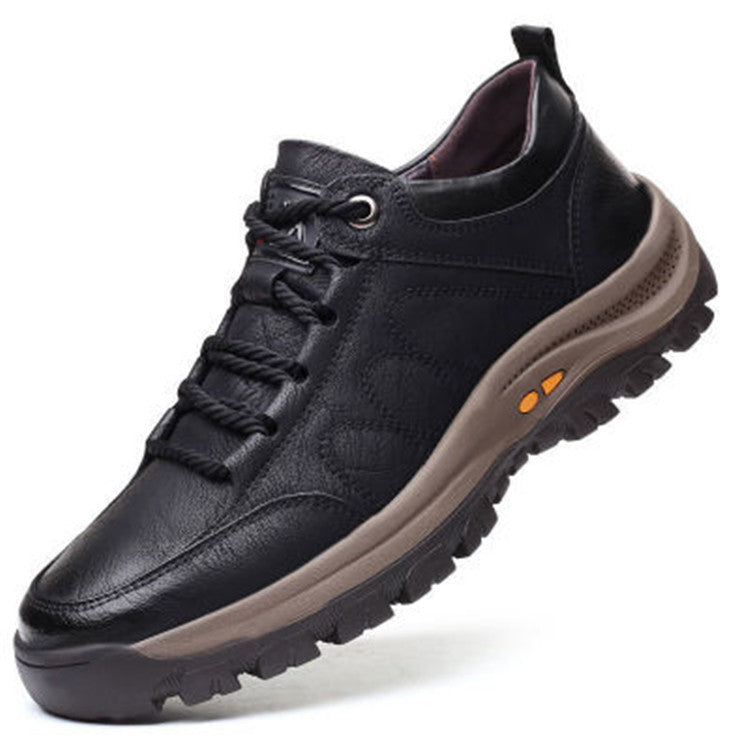 Chaussures de ville en coton à bout rond pour hommes