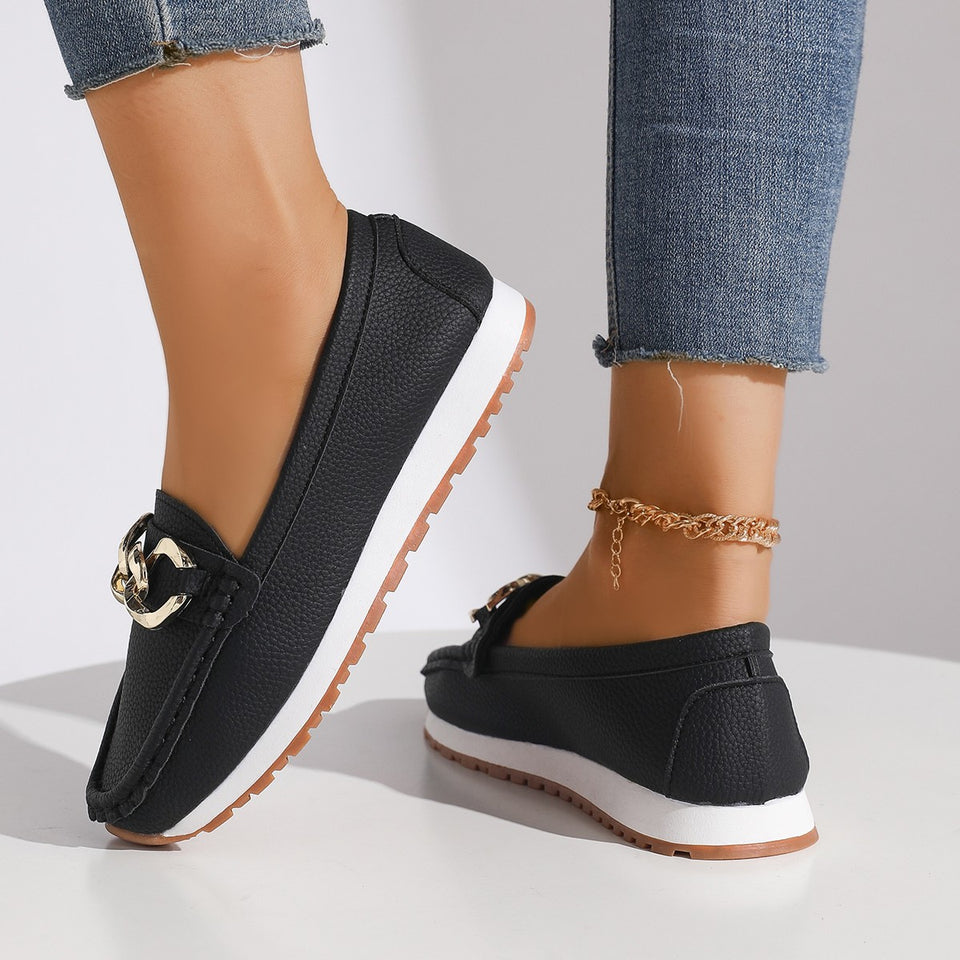 Chaussures décontractées et confortables à enfiler, mocassins, printemps, été, automne