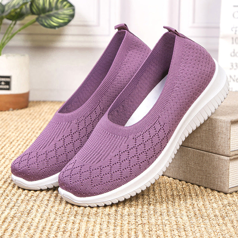 Chaussures de sport de loisirs pour femmes à semelle épaisse