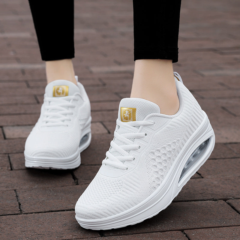 Chaussures de marche sportives pour femmes à semelle souple antidérapante