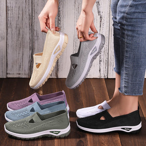 Chaussures en toile à enfiler, en maille respirante, pour femmes,