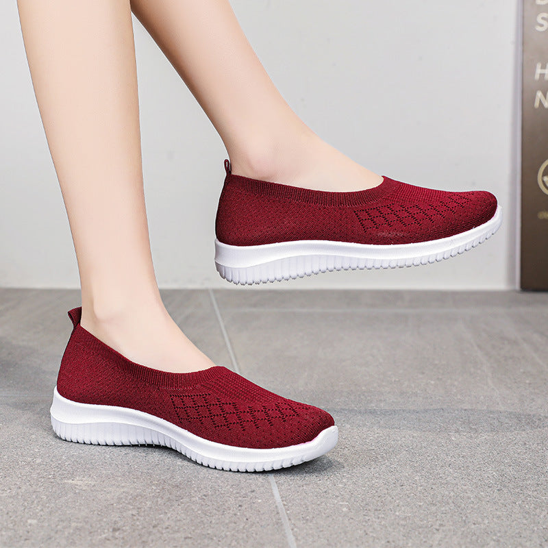 Chaussures de sport de loisirs pour femmes à semelle épaisse