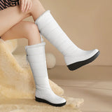 Bottes de neige imperméables à semelle épaisse