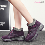 Bottines d'hiver en peluche chaudes pour femmes