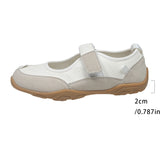 Chaussures casual femme à coupe basse avec bout rond confortable et fermeture velcro