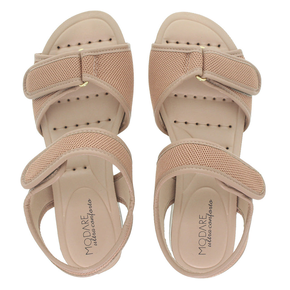 Sandale anti-transpirante velcro ultra-confortable pour femmes avec semelle Dry-Tech