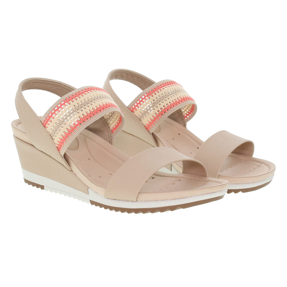 Sandales anti-transpirante compensées élastiques ultra-confortables pour femmes (DRY-TECH)