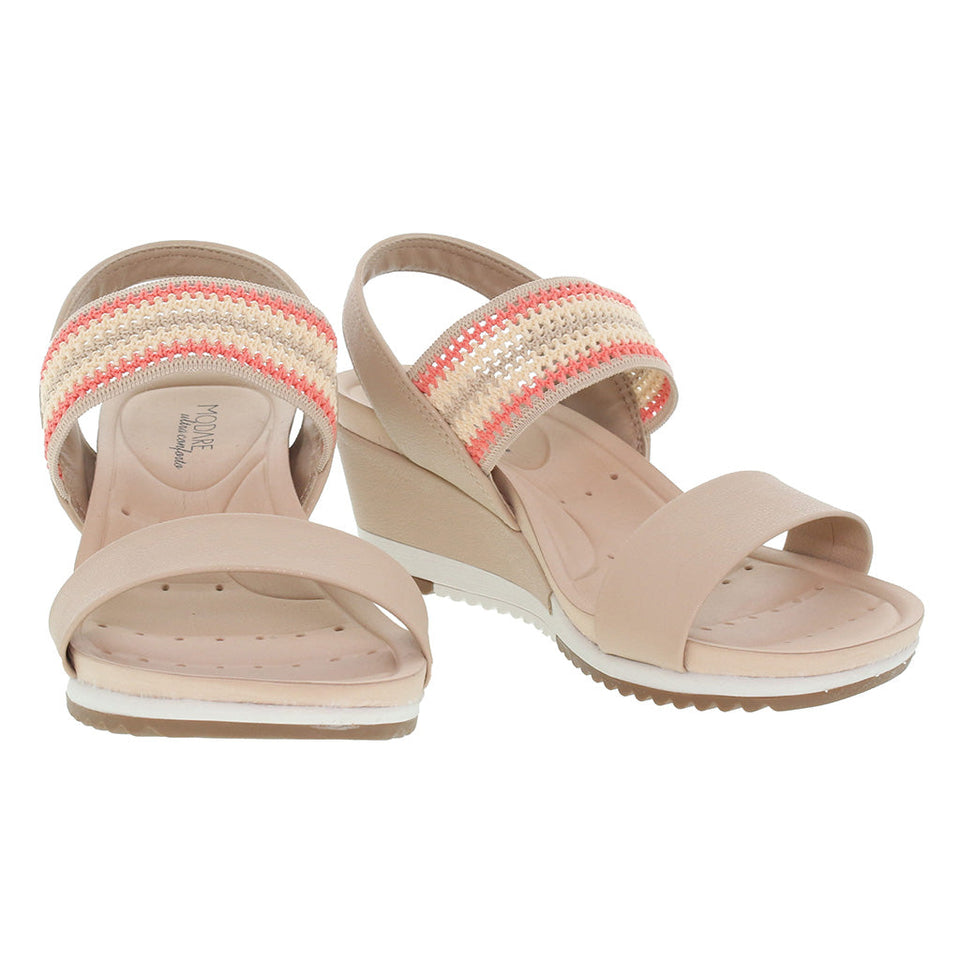 Sandales anti-transpirante compensées élastiques ultra-confortables pour femmes (DRY-TECH)