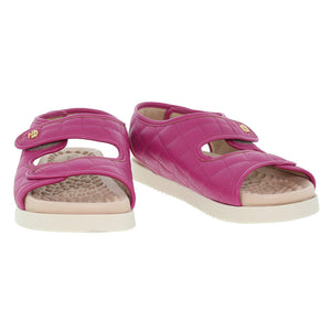 Sandale plate velcro ultra-douce avec semelle Reflex-Sense pour femmes