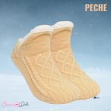 Chaussons-Chaussettes Thermiques Antidérapants Doublés