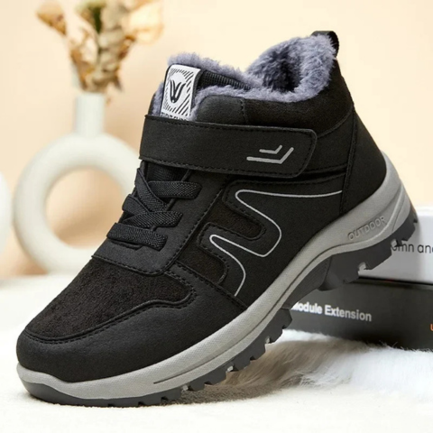 Bottes d'Hiver Unisexes en Cuir suédé