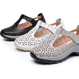 Chaussures Femme en Cuir Confortables à Talon Moyen – Usage Quotidien