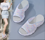 Baskets à semelle souple pour femme – Slip-on en maille ✅