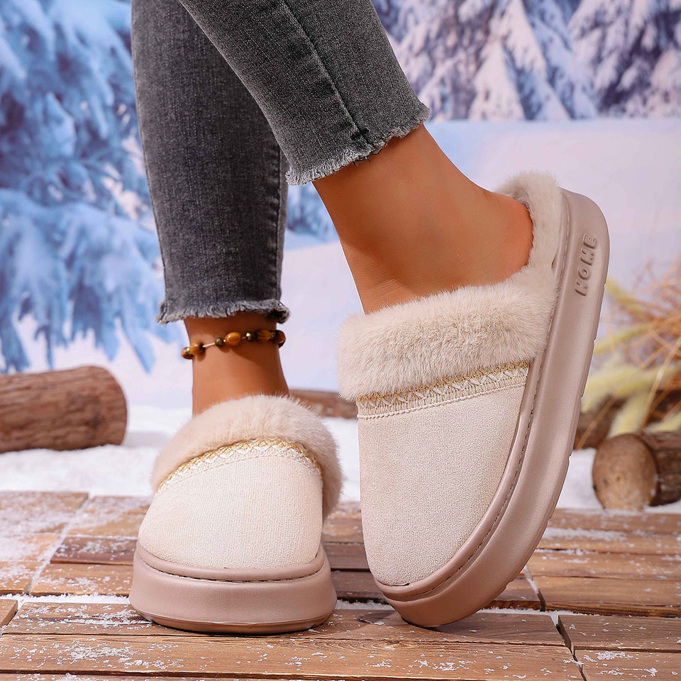 Chaussures en coton polyvalentes pour couples en hiver