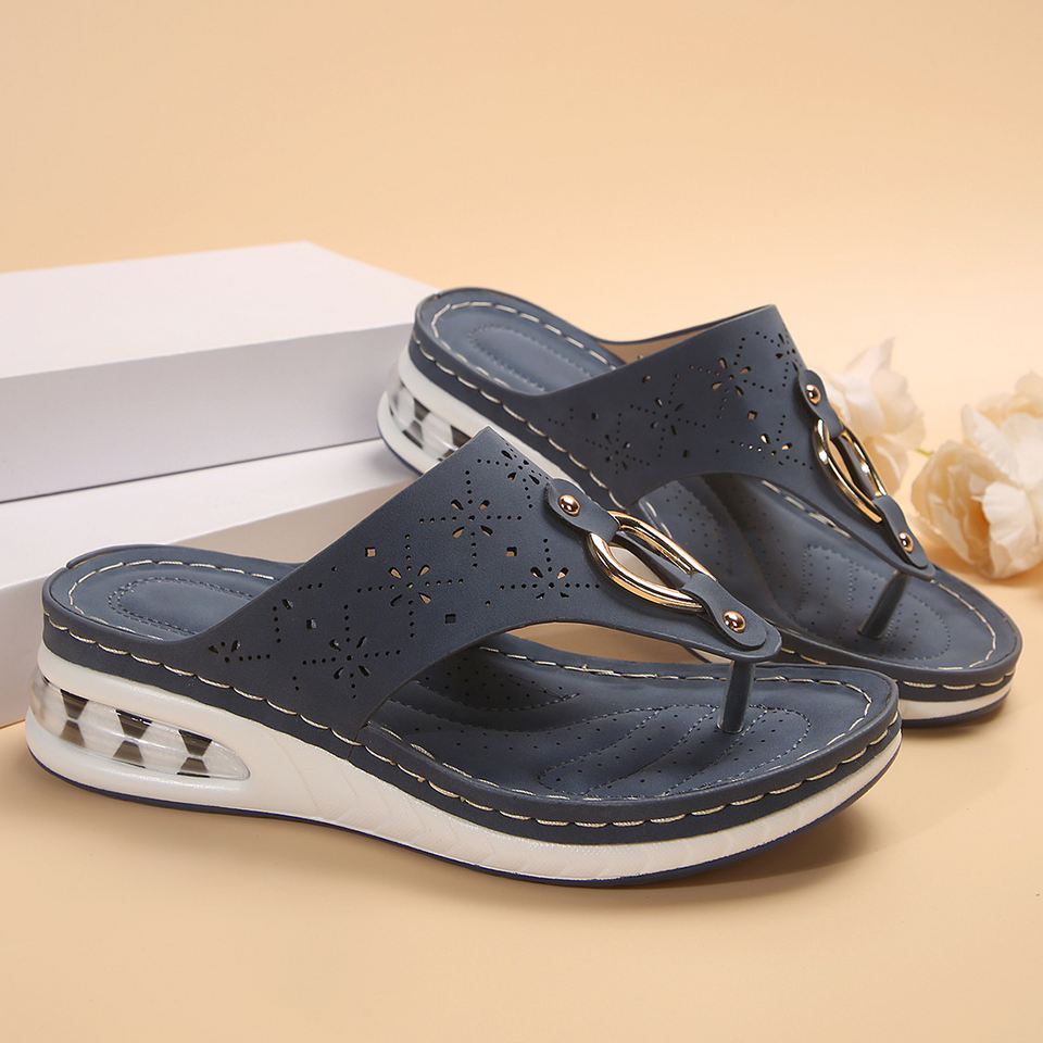 sandales à coussin d'air style tongs pour femmes