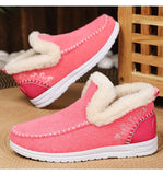 bottines d’hiver douillettes avec doublure en peluche