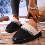 Chaussures en coton polyvalentes pour couples en hiver