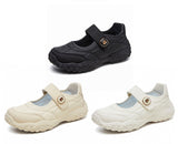 Baskets chunky à semelle crantée pour femme – fermeture Velcro