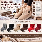 Chaussures femme en coton mi-hautes et bottines courtes