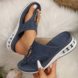 sandales à coussin d'air style tongs pour femmes