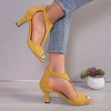 Sandales à Talons Hauts Peep Toe pour Femme
