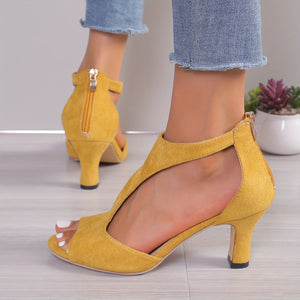 Sandales à Talons Hauts Peep Toe pour Femme