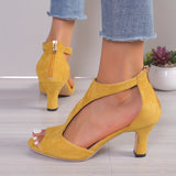 Sandales à Talons Hauts Peep Toe pour Femme