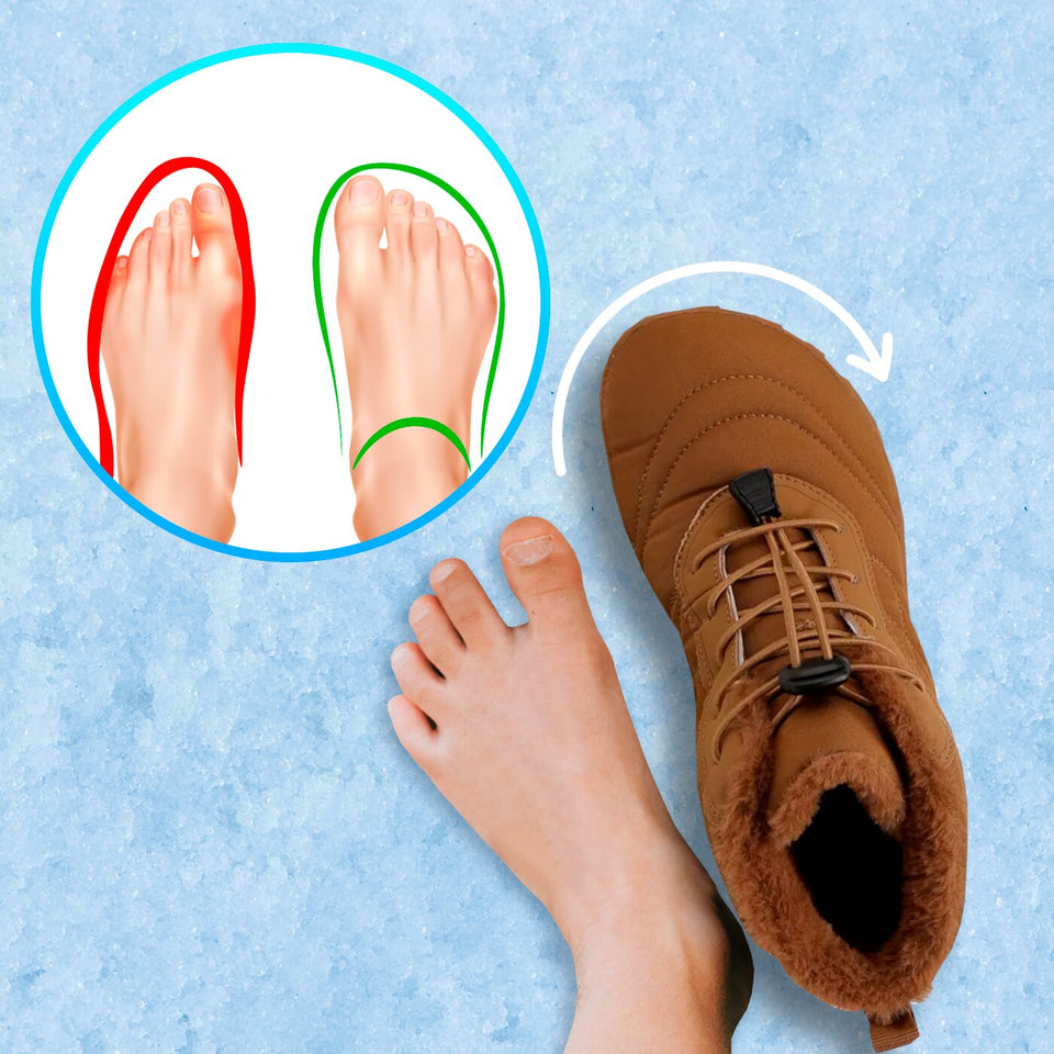 Chaussures d’hiver chaudes en coton, doublées en velours épais