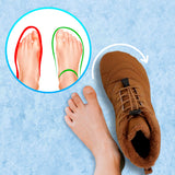 Chaussures d’hiver chaudes en coton, doublées en velours épais