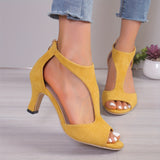 Sandales à Talons Hauts Peep Toe pour Femme