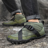 Bottes chaudes pour homme en cuir suédé – style britannique