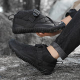 Bottes chaudes pour homme en cuir suédé – style britannique